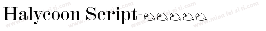 Halycoon Seript字体转换
